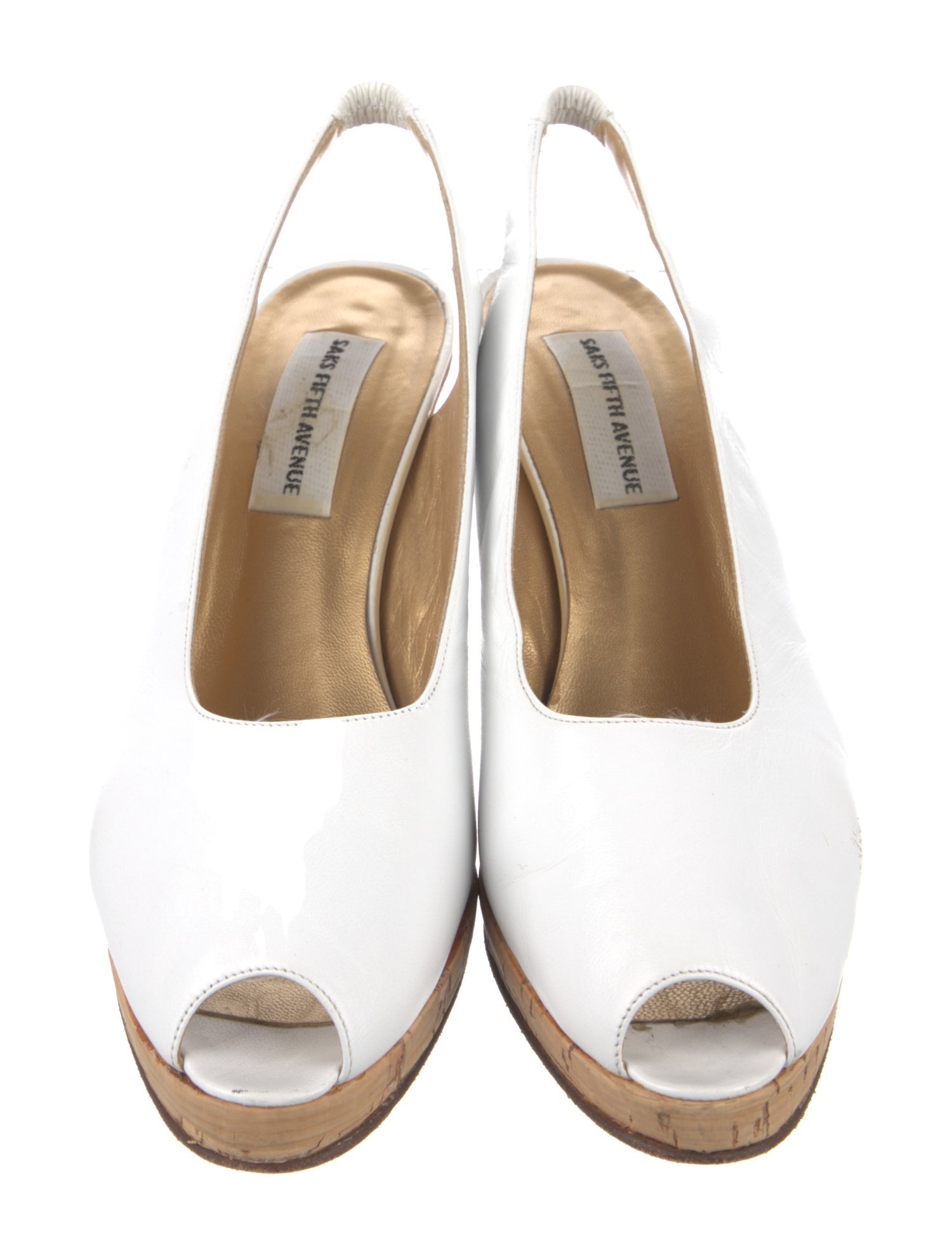 Saks Fifth Avenue Leather Slingback Sandals